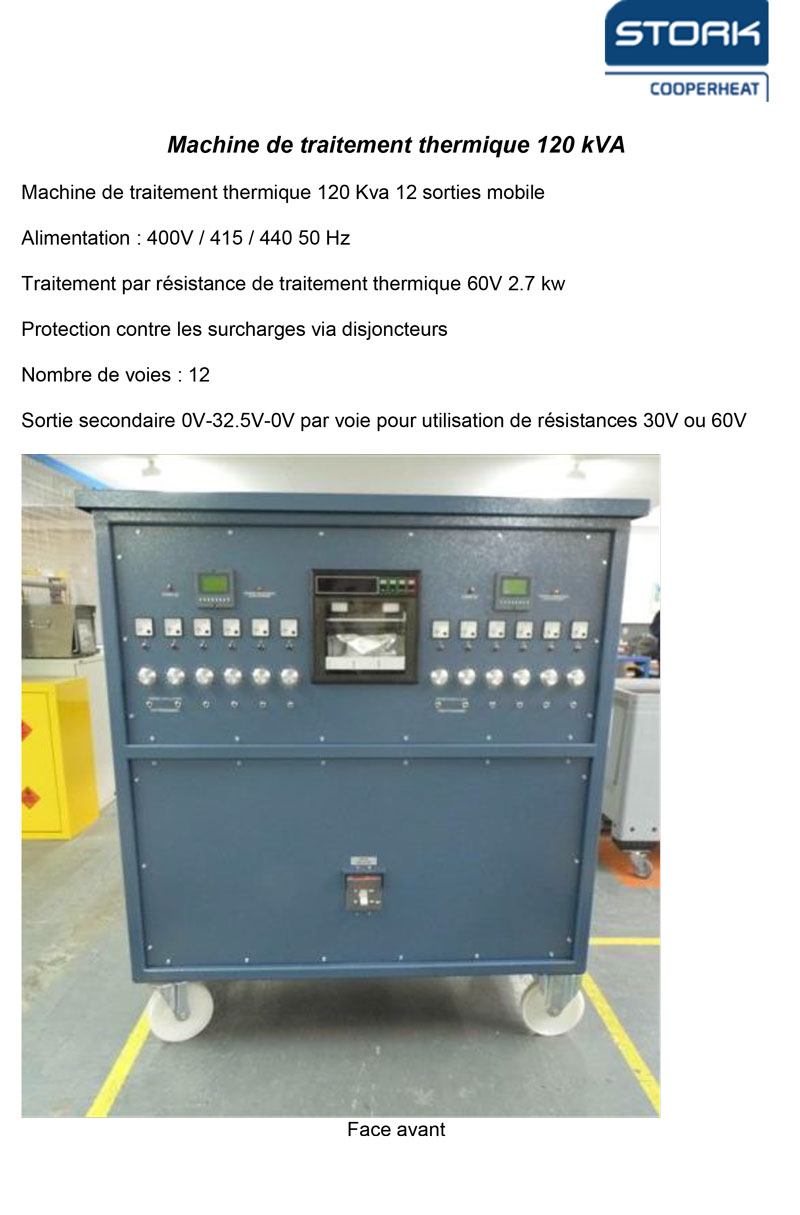 Machine TTH 120kVa 12 sorties