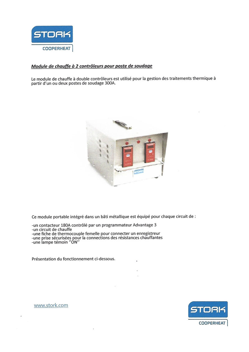 Module de chauffe à 2 contrôleurs